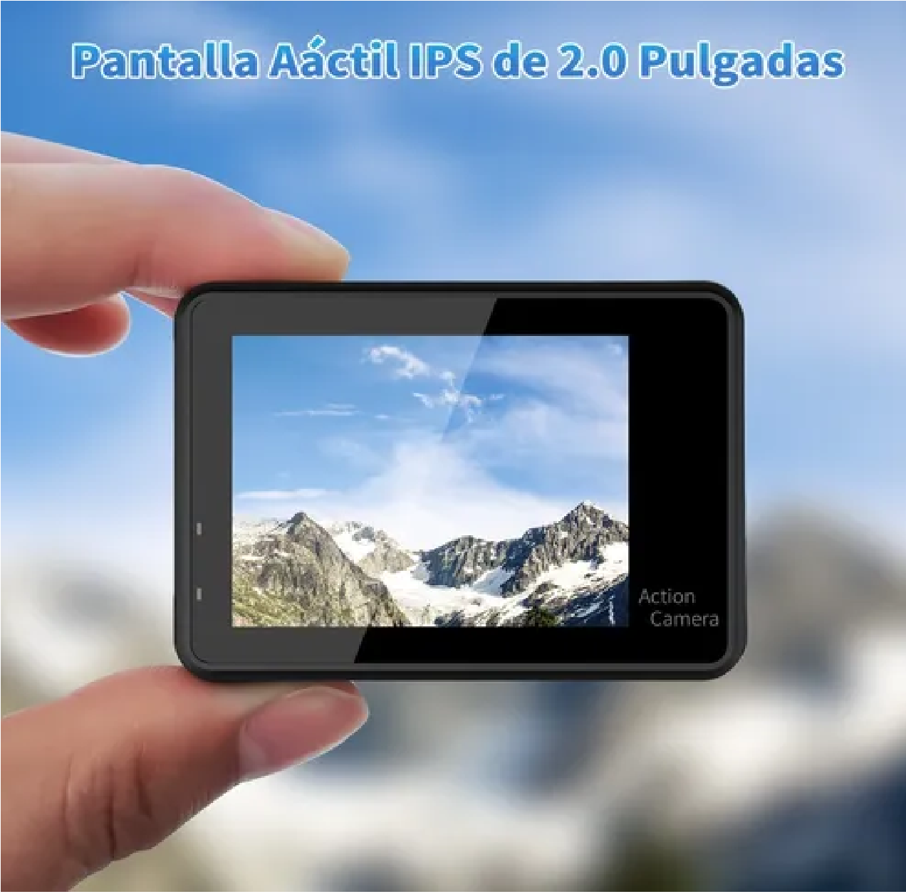 Cámara 4k, Dos Panatalla, Táctil, 19 Accesorios