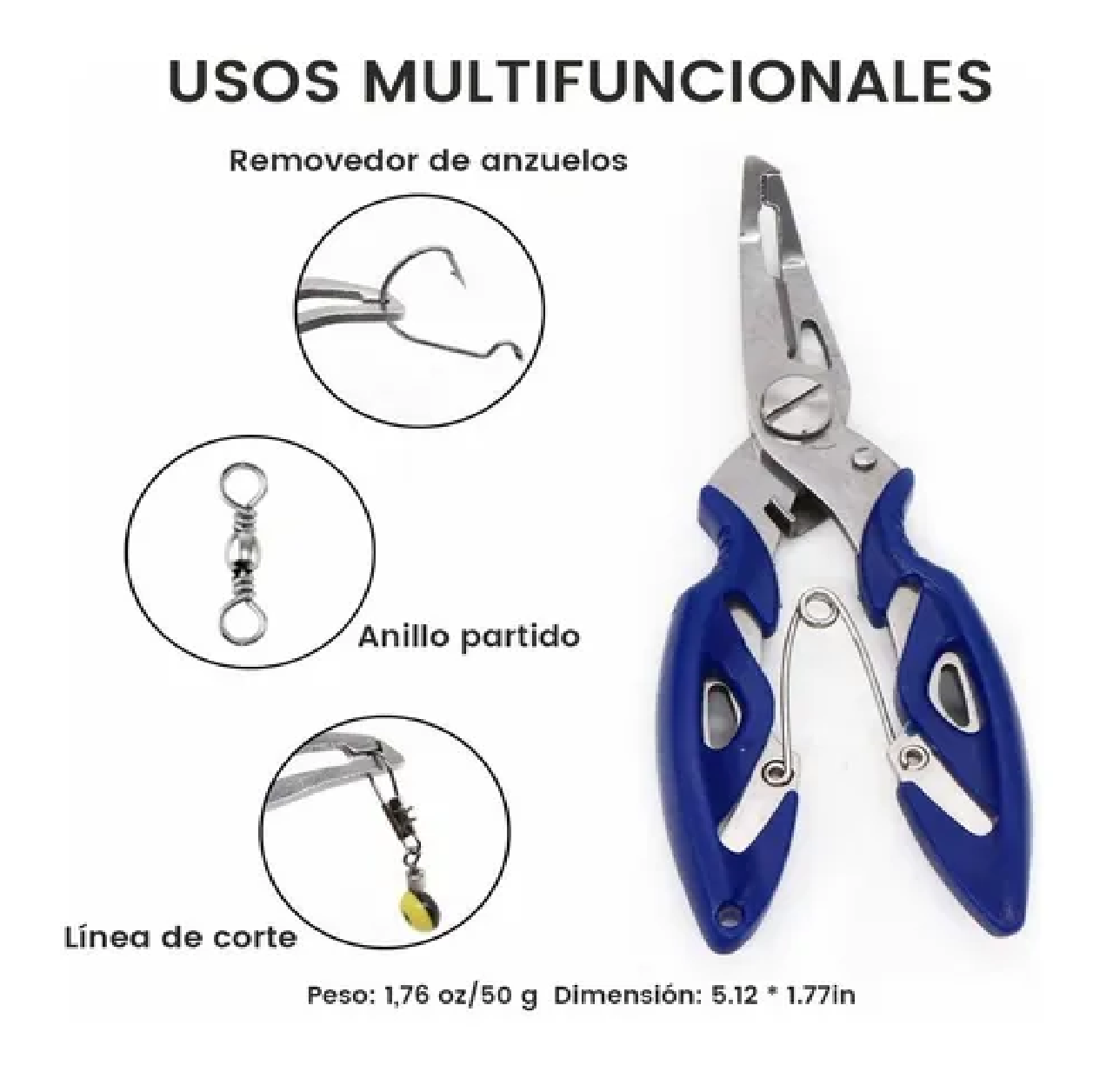 Kit De Accesorios De Anzuelos Pesca Con Caja Negro