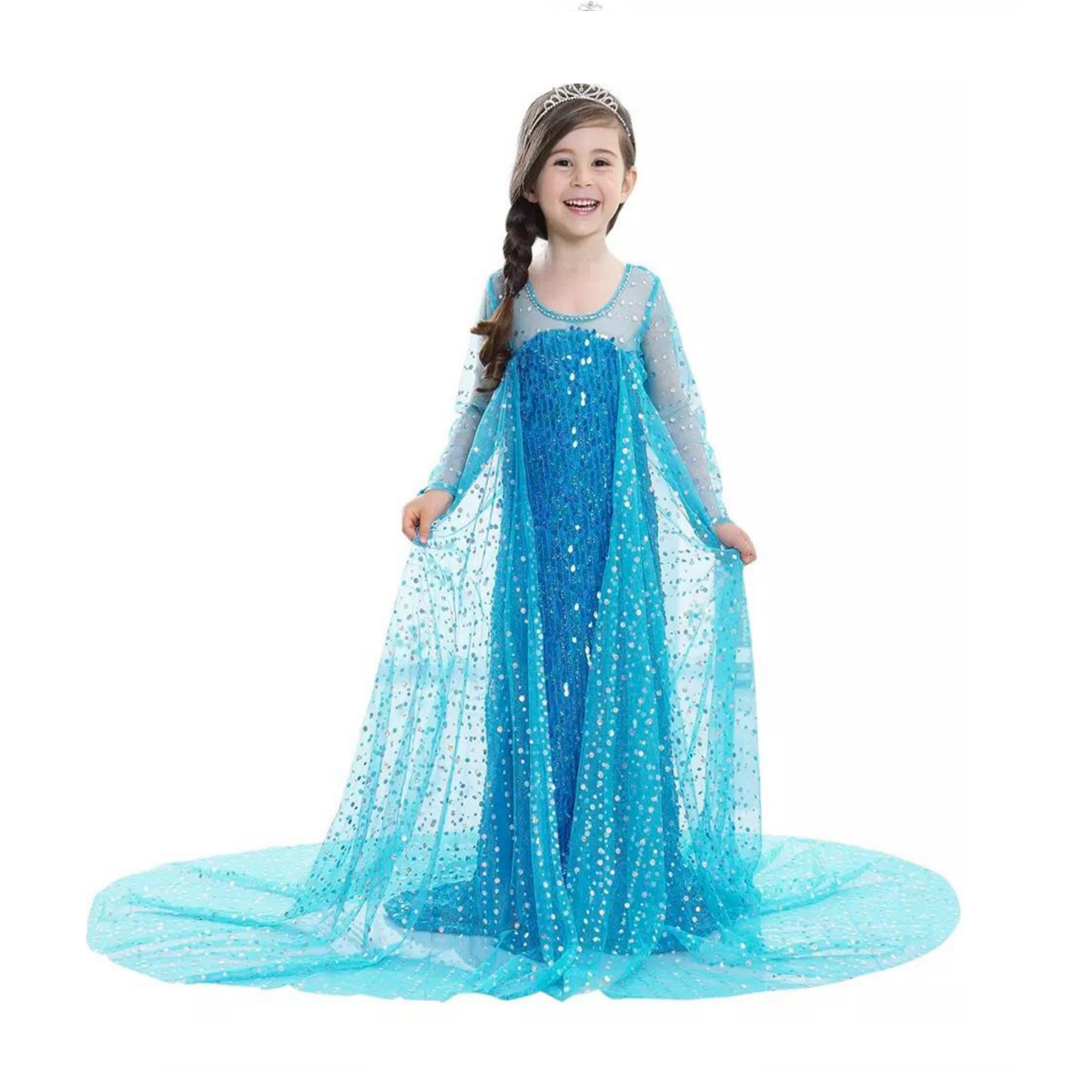 Vestido De Fiesta Disfraz de princesa Elsa Frozen I