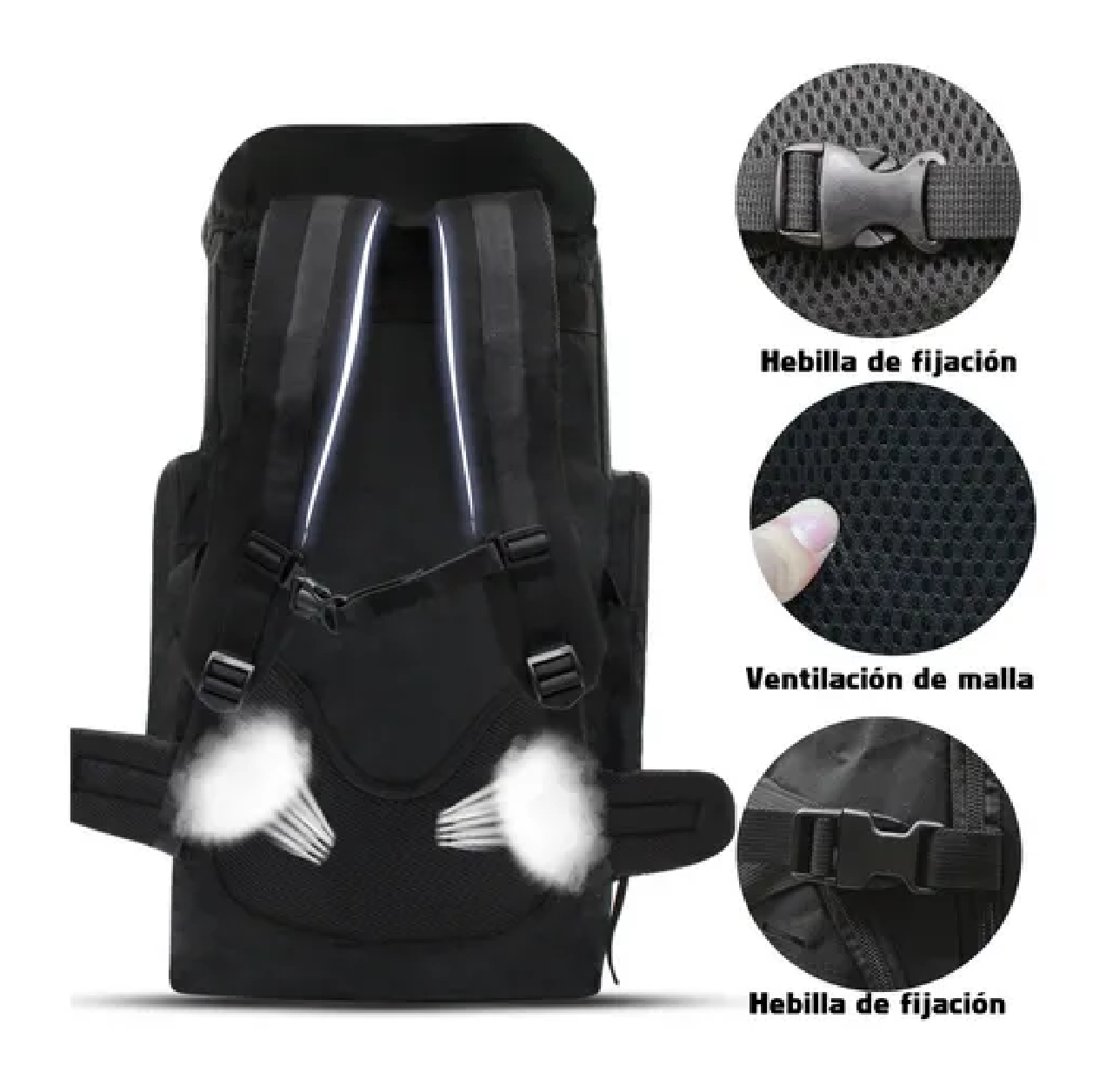 Mochila Táctica Grande Viaje Senderismo Montañismo 80l Negro