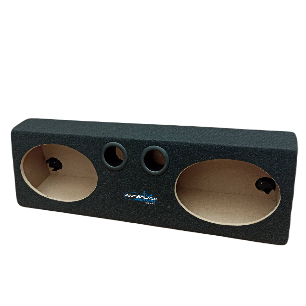 Cajon Doble Para Bocinas De 6x9 Pulgadas Con Salidas De Aire