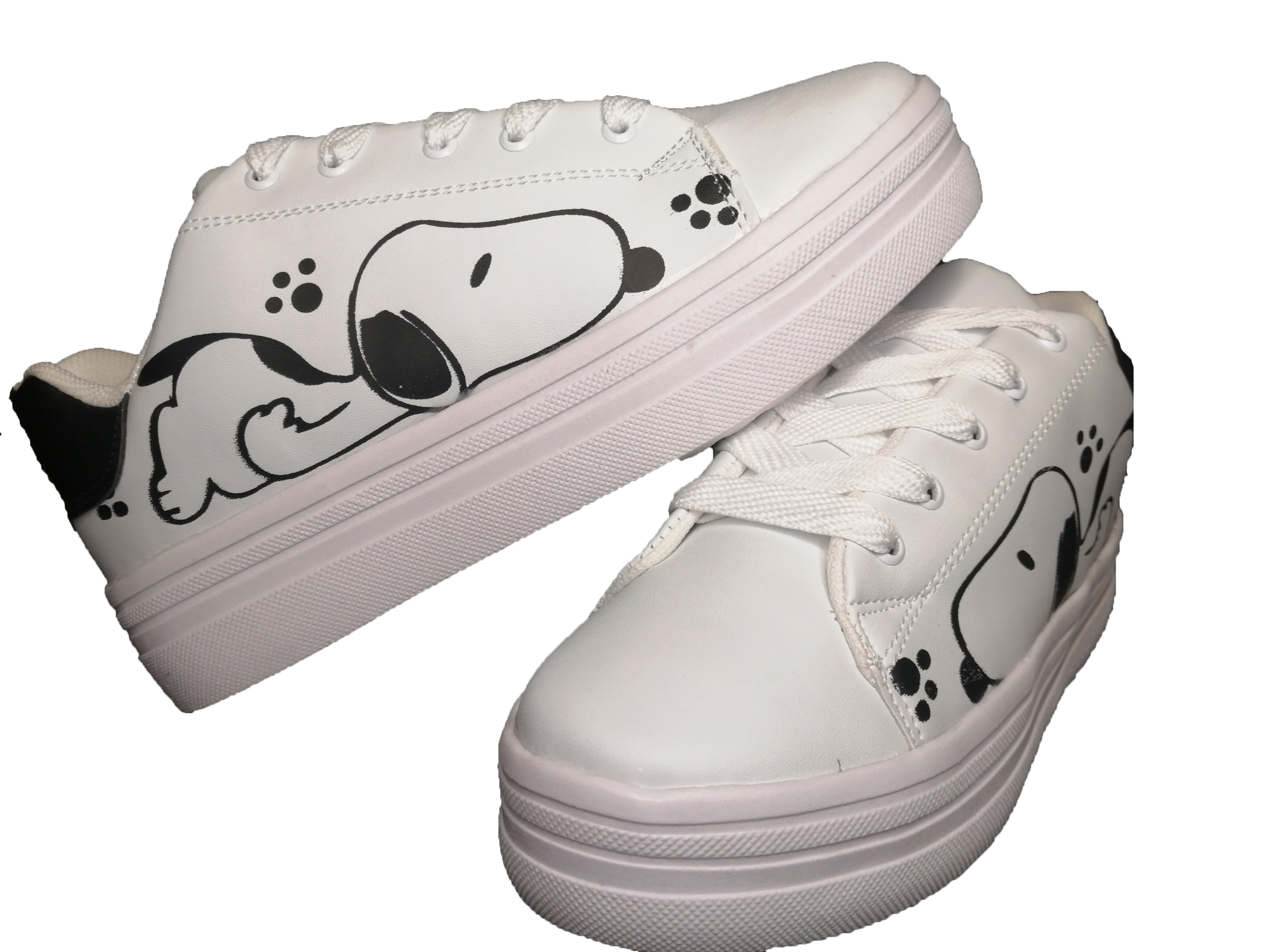 Tenis plataforma snoopy mujer casuales 