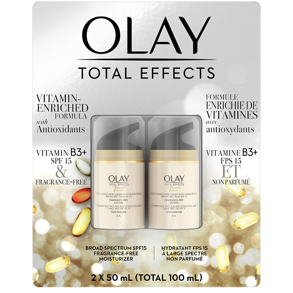 Olay total effects crema facial anti-edad 2 pzas de 50 ml