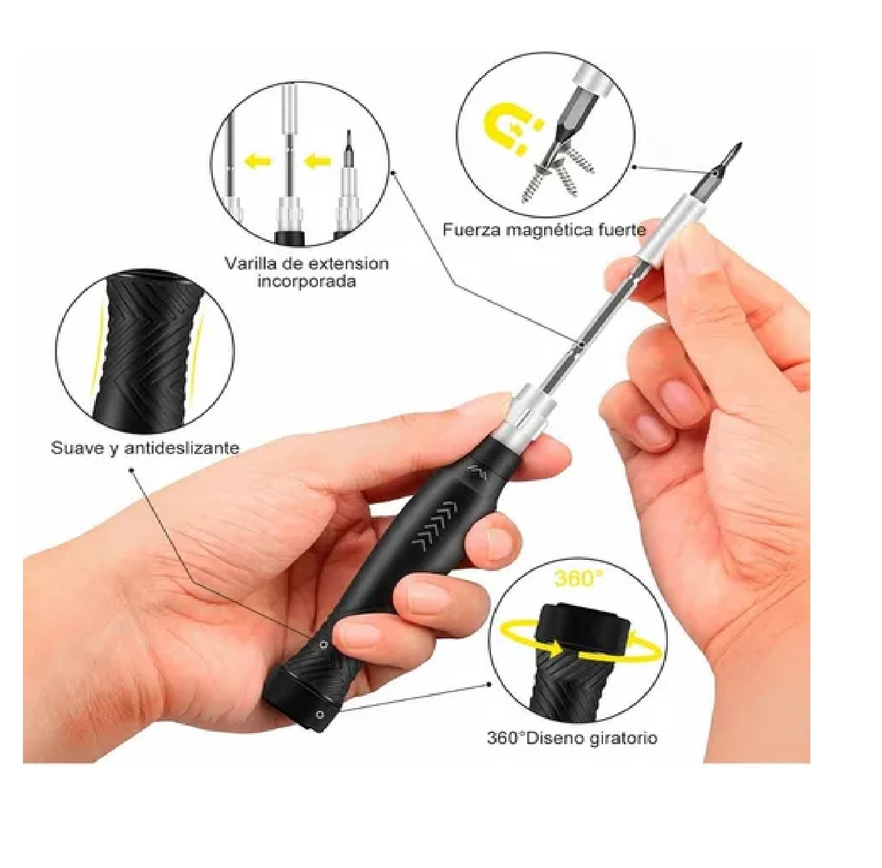 Set De Desarmadores Y Herramientas De Precisión Estuche