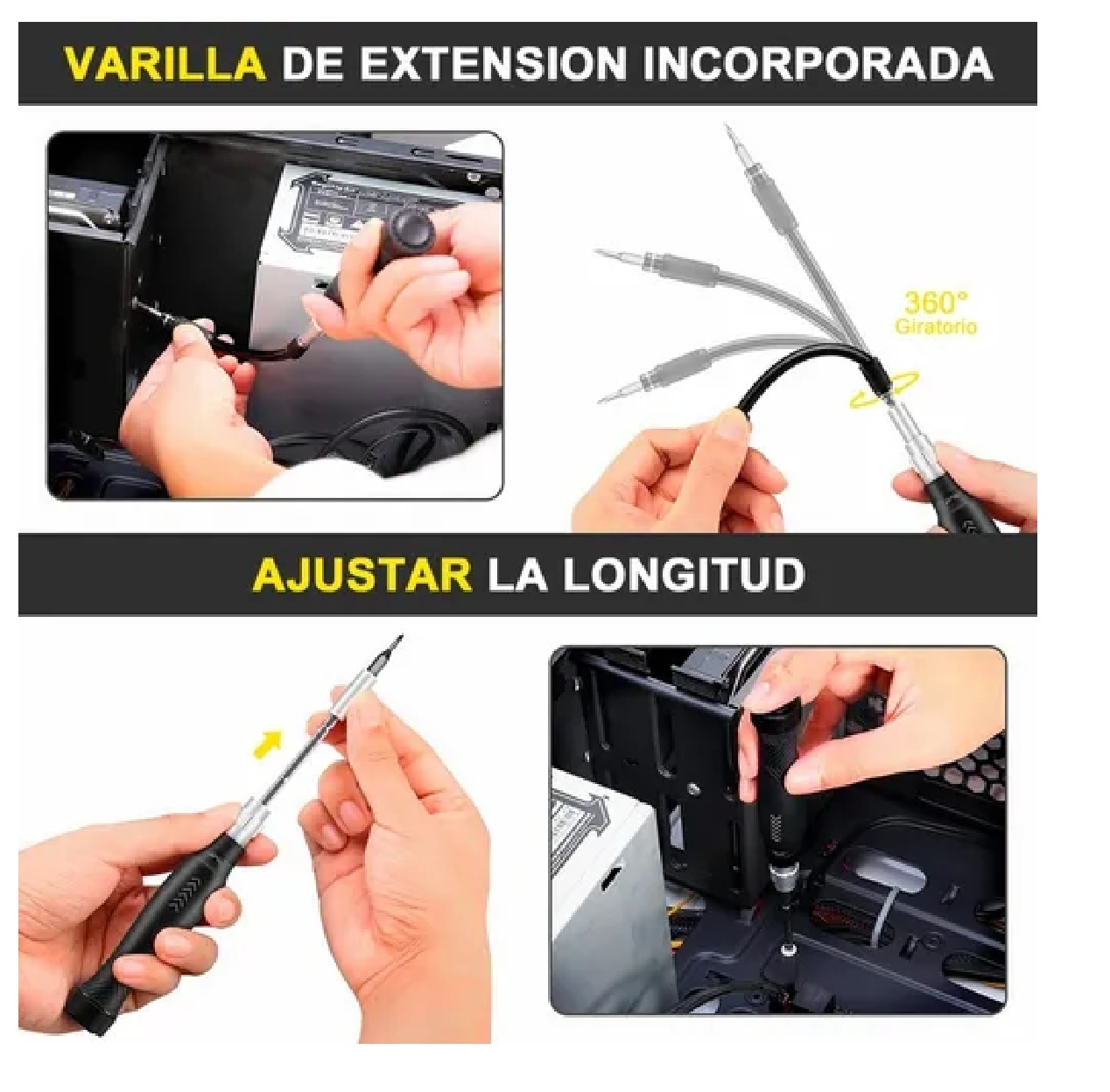 Set De Desarmadores Y Herramientas De Precisión Estuche