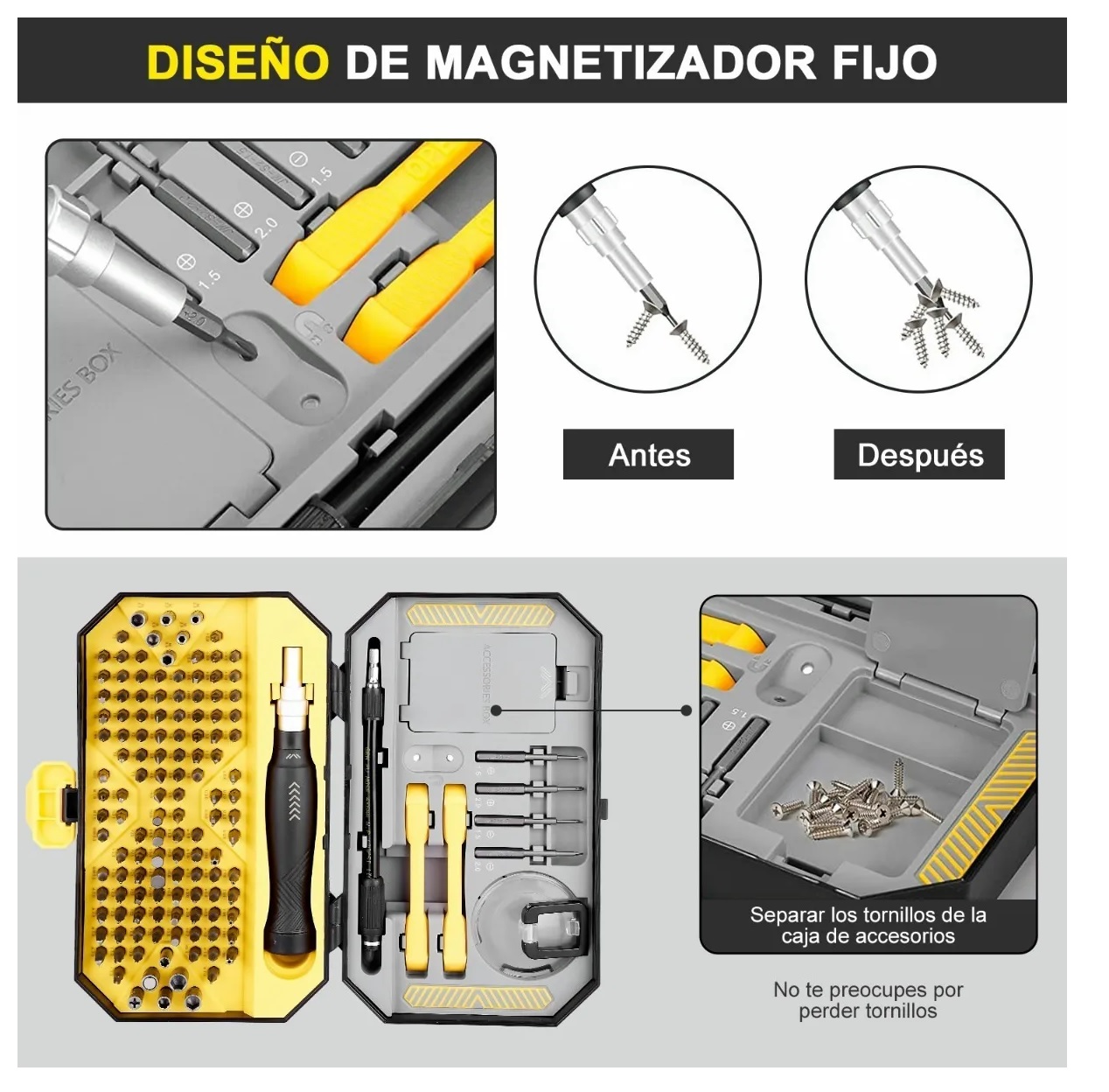 Set De Desarmadores Y Herramientas De Precisión Estuche