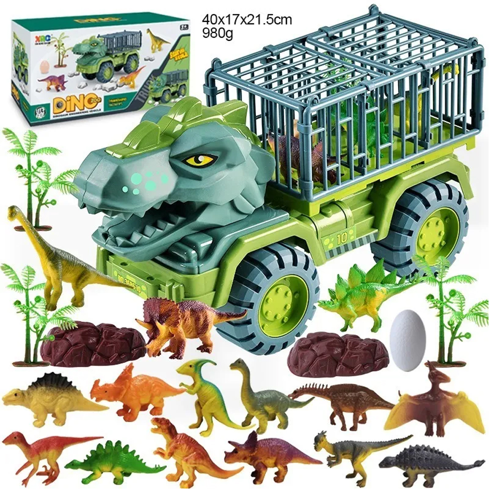 Juguete De Vehículo Transportador De Dinosaurio