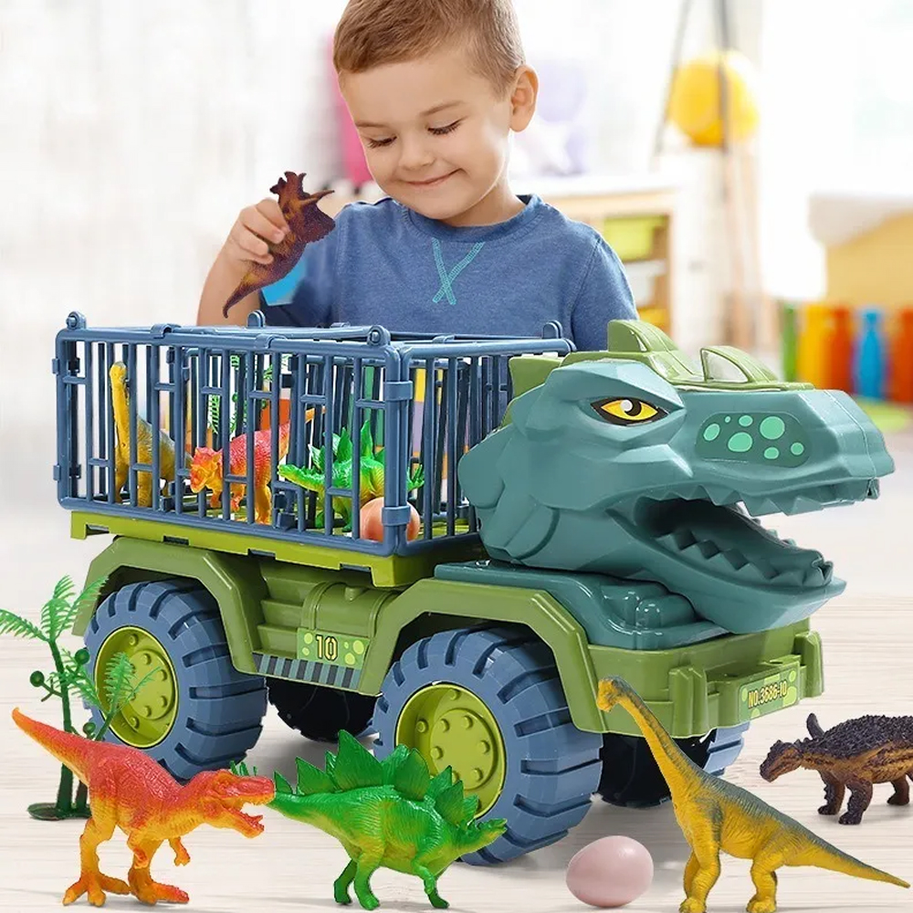 Juguete De Vehículo Transportador De Dinosaurio