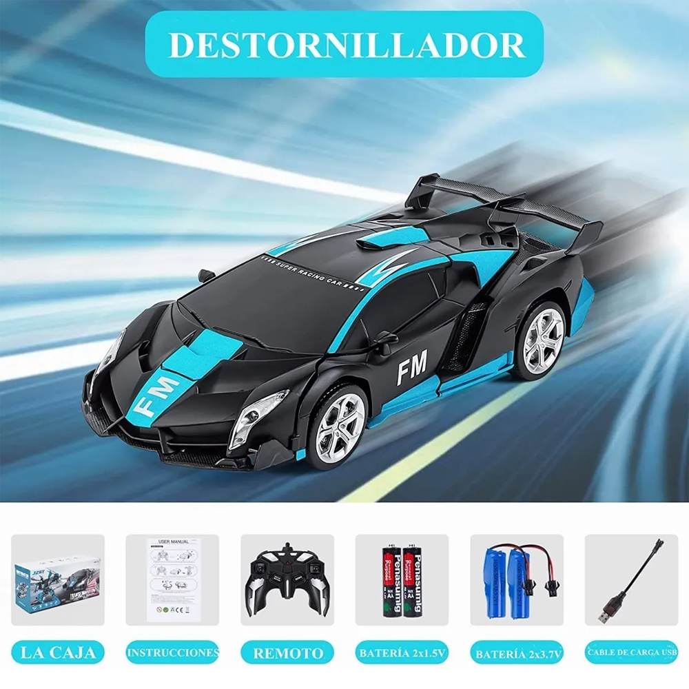 Coche Teledirigido Transformers De Control Remoto Para Niños