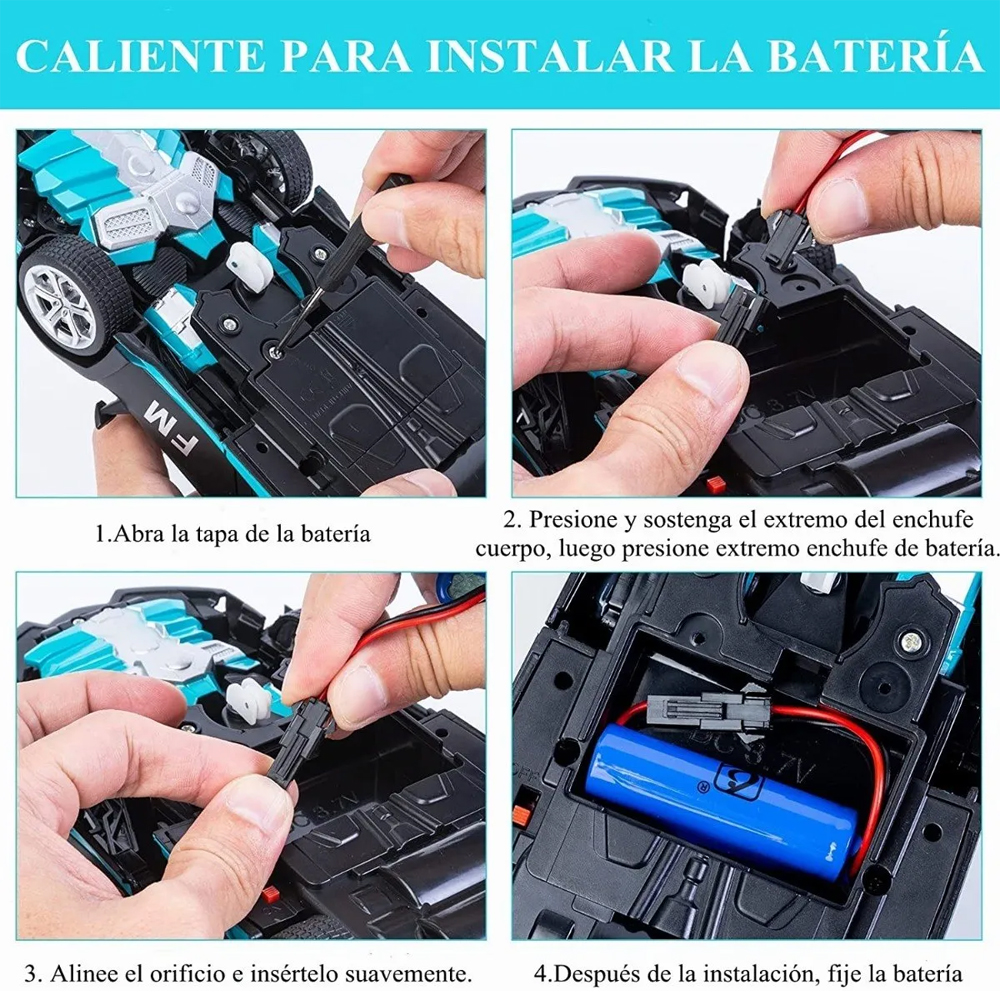 Coche Teledirigido Transformers De Control Remoto Para Niños