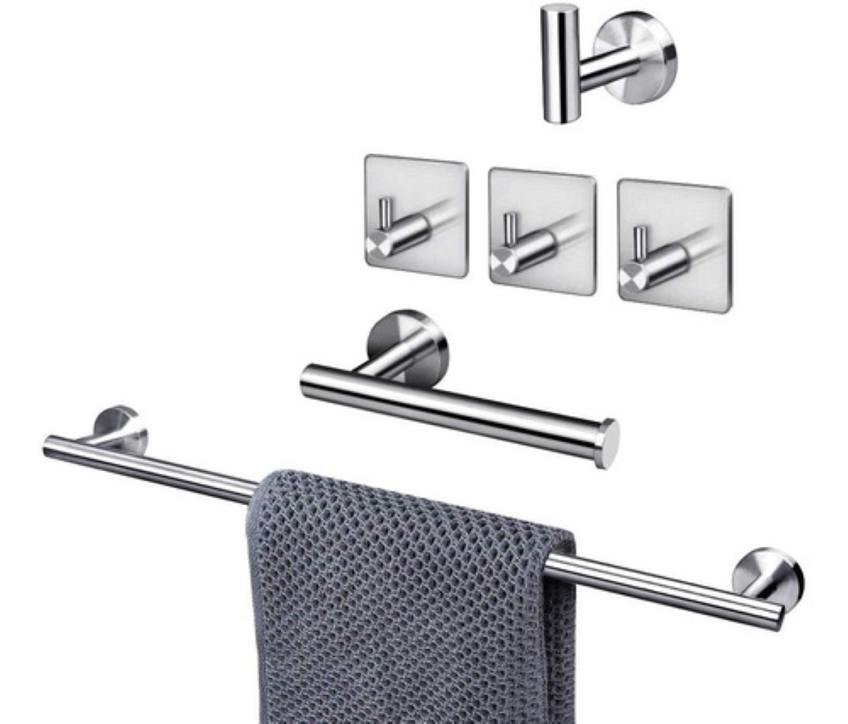 Accesorios Para Baño Acero Inoxidable 6pz