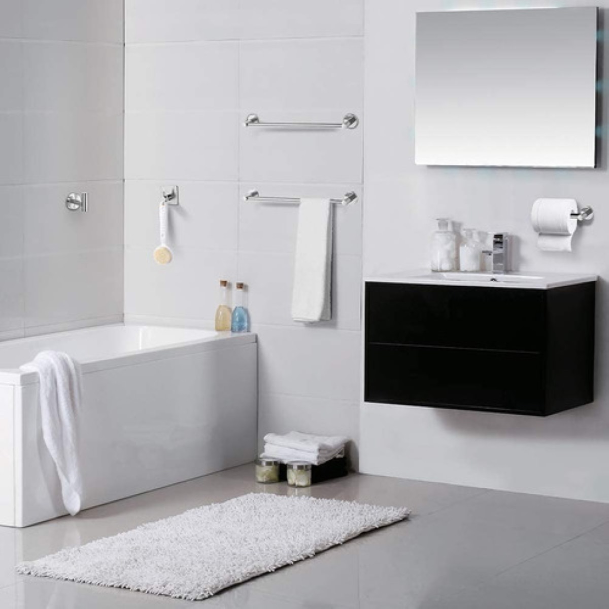 Accesorios Para Baño Acero Inoxidable 6pz