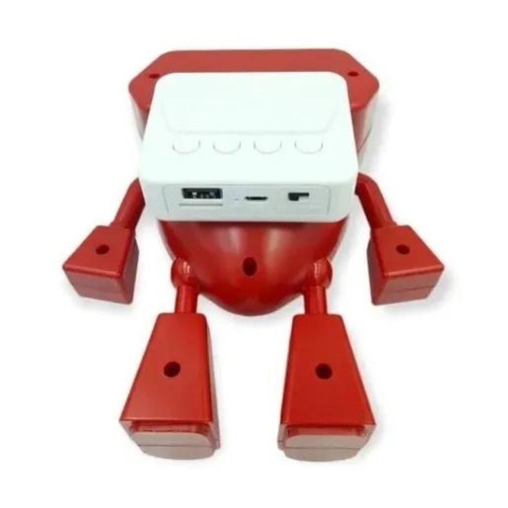 Bocina bluetooth Gadgets&Fun diseño de robot con luces LED