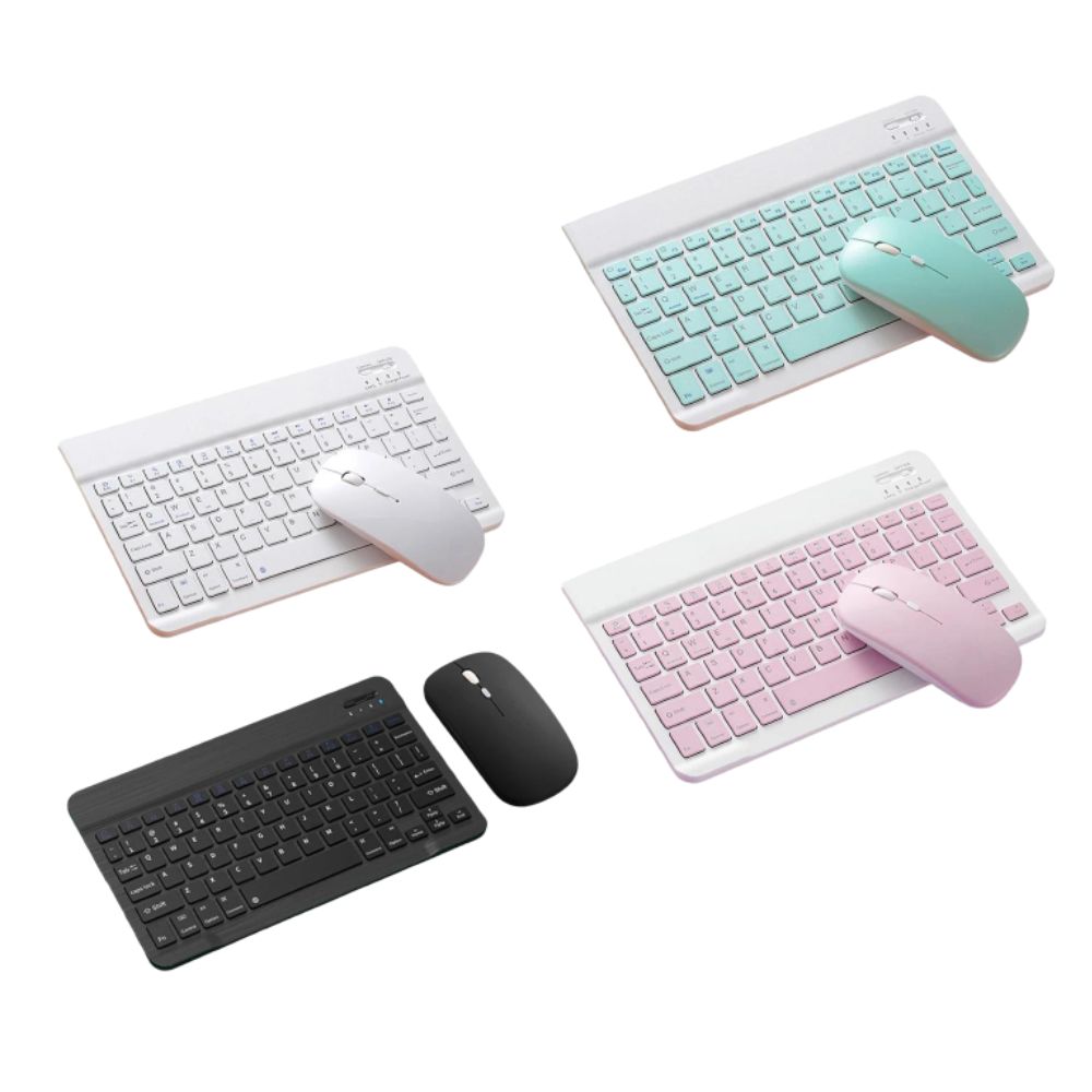Kit de teclado portátil + mouse ergonómico Gadgets&Fun conexión 2.4 G