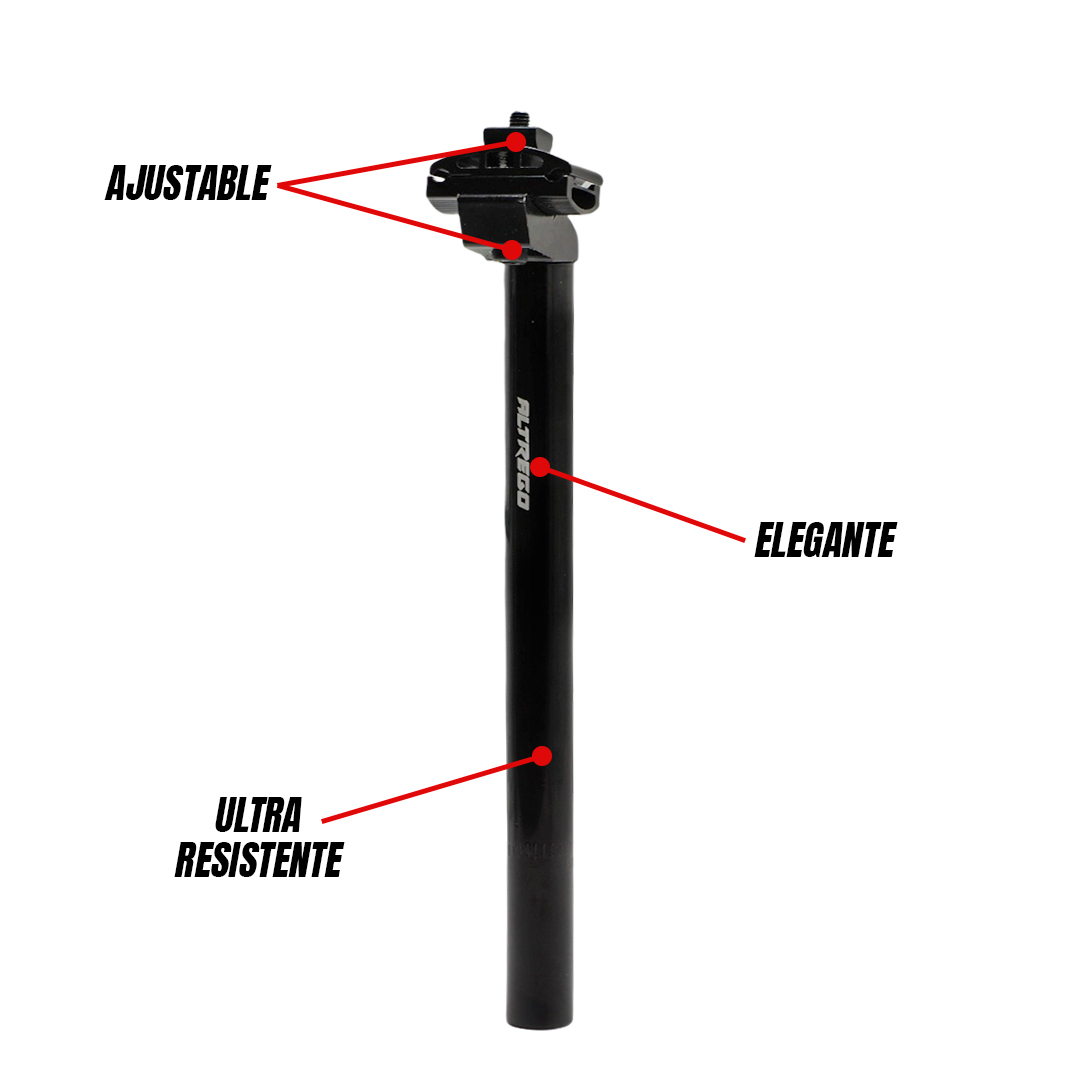 Poste De Asiento Bicicleta Mtb Con Broche 25.4x300mm