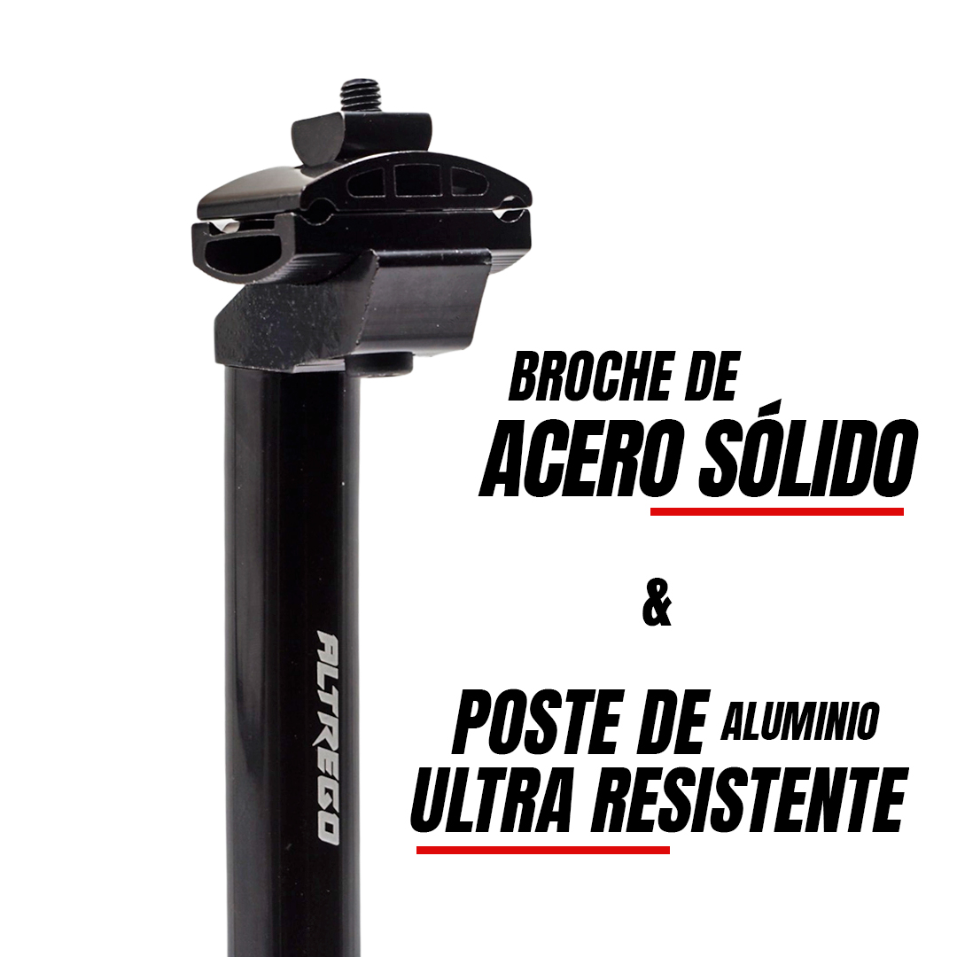 Poste De Asiento Bicicleta Mtb Con Broche 25.4x300mm