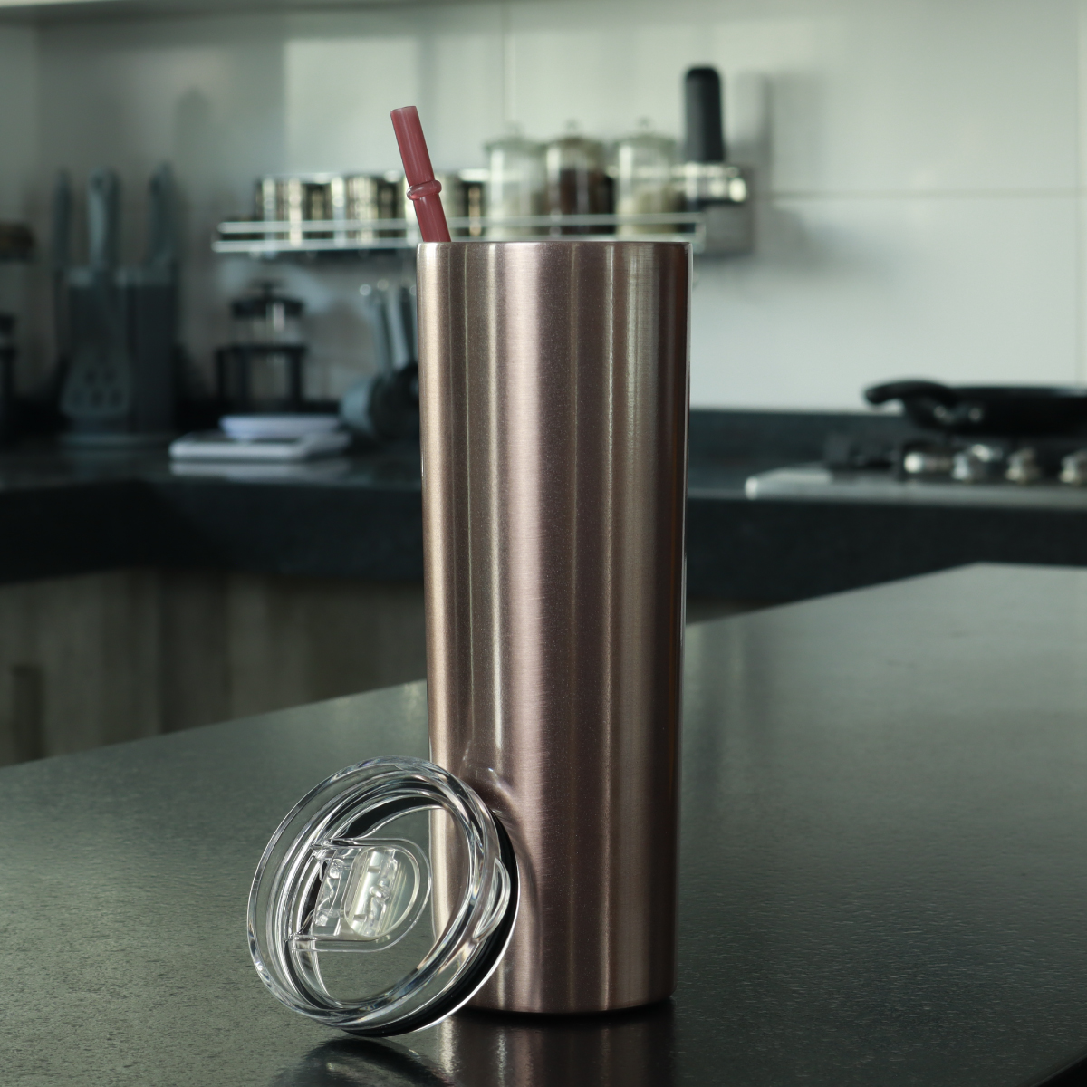 12 Termos Para Bebidas De 20oz Vaso Acero Inoxidable Skinny.