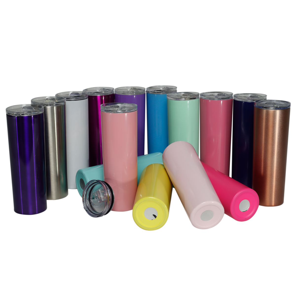 12 Termos Para Bebidas De 20oz Vaso Acero Inoxidable Skinny.