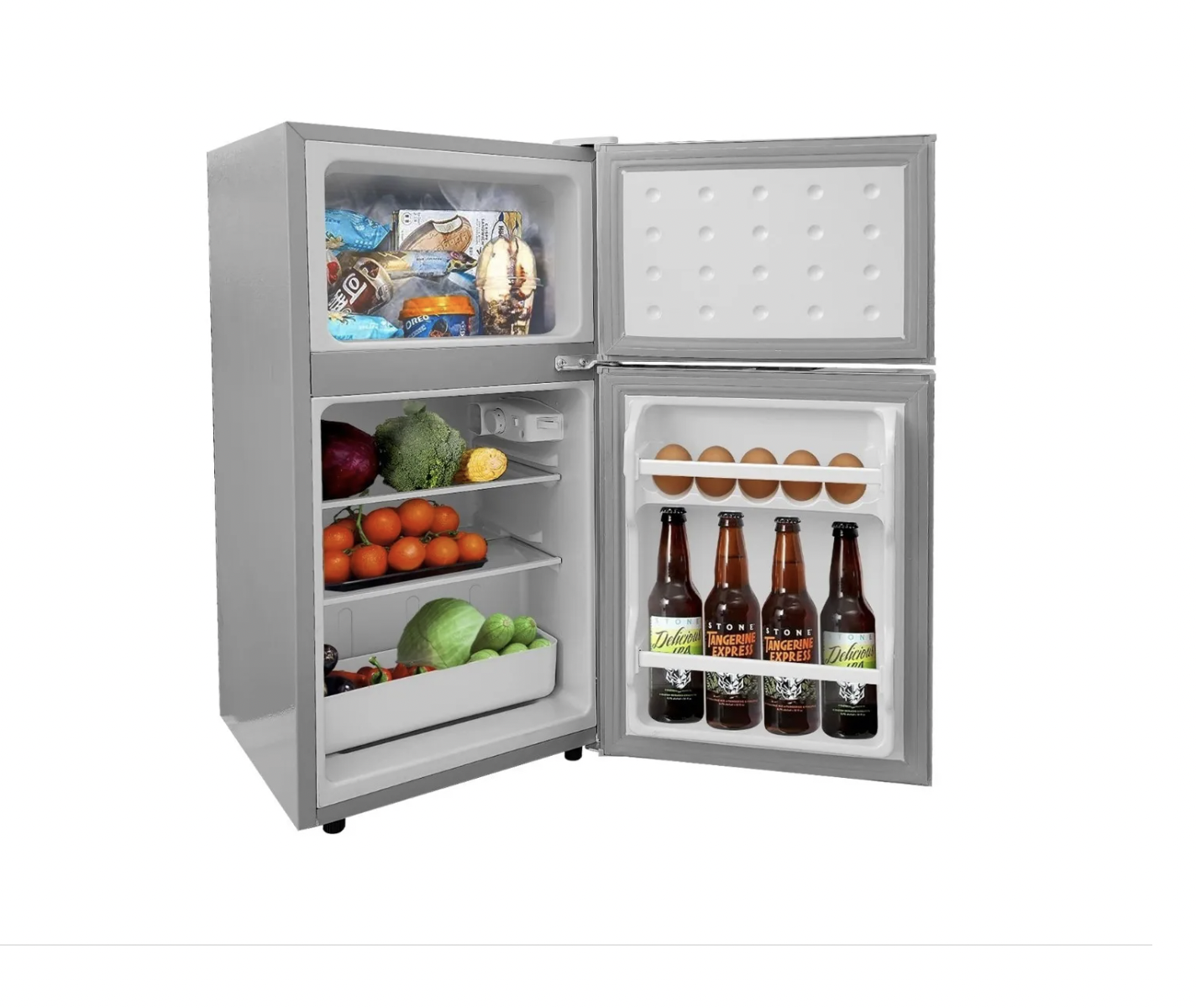 Frigobar Refrigerador Coolteche Freezer Acero 78l 2.8 Ft³ 