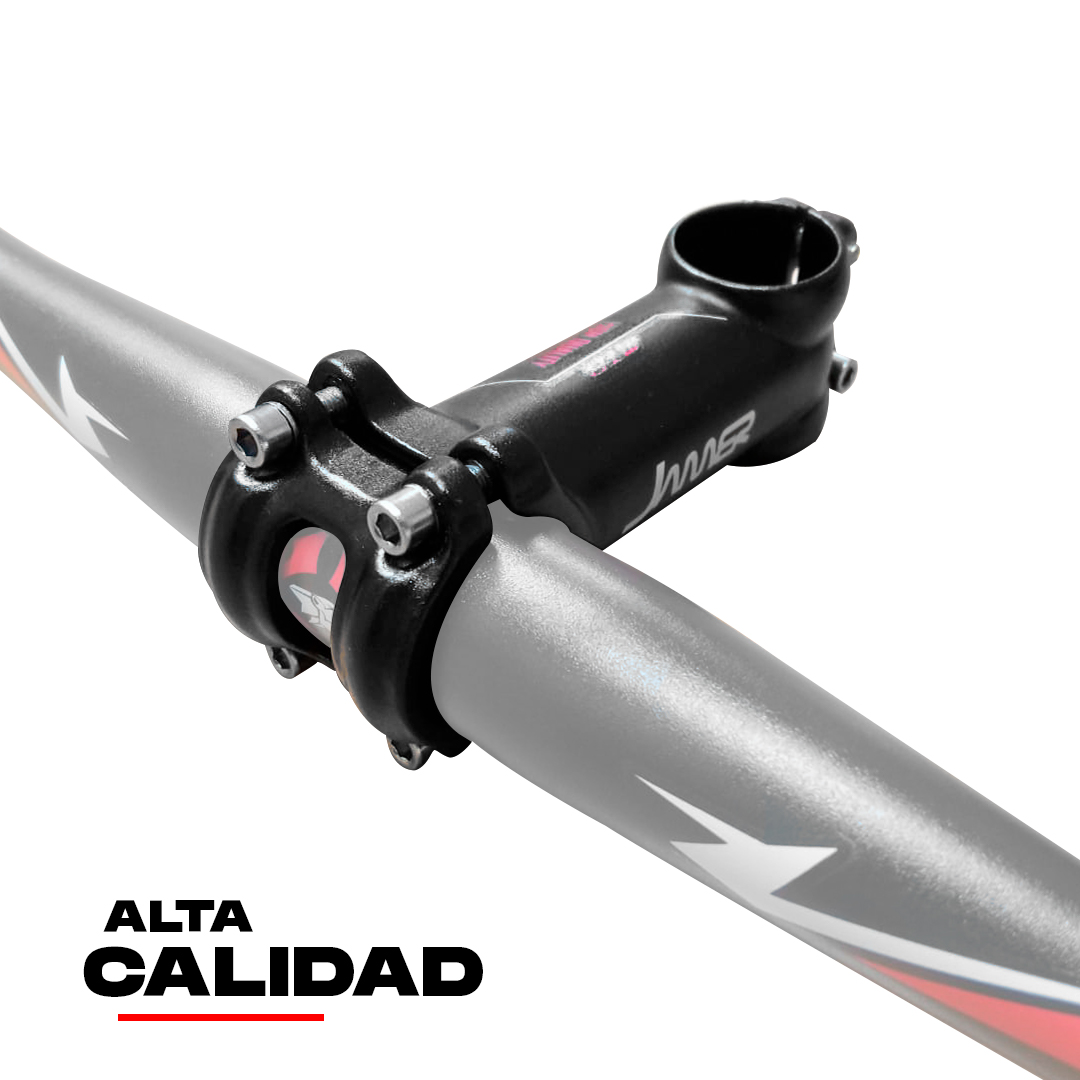 Potencia Bicicleta Mtb Aluminio 31.8 90mm 7 Grados Negra