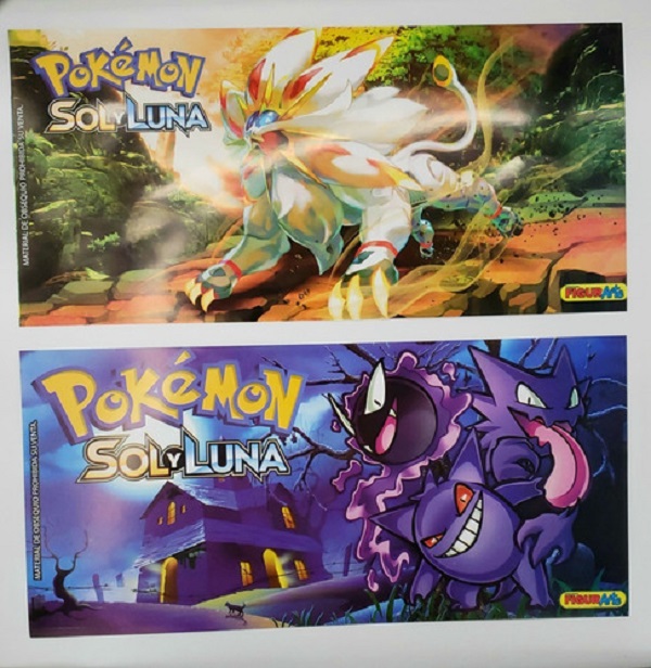 Paquete con 50 sobres de tarjetas Pokemon Sol y Luna - Figurarte