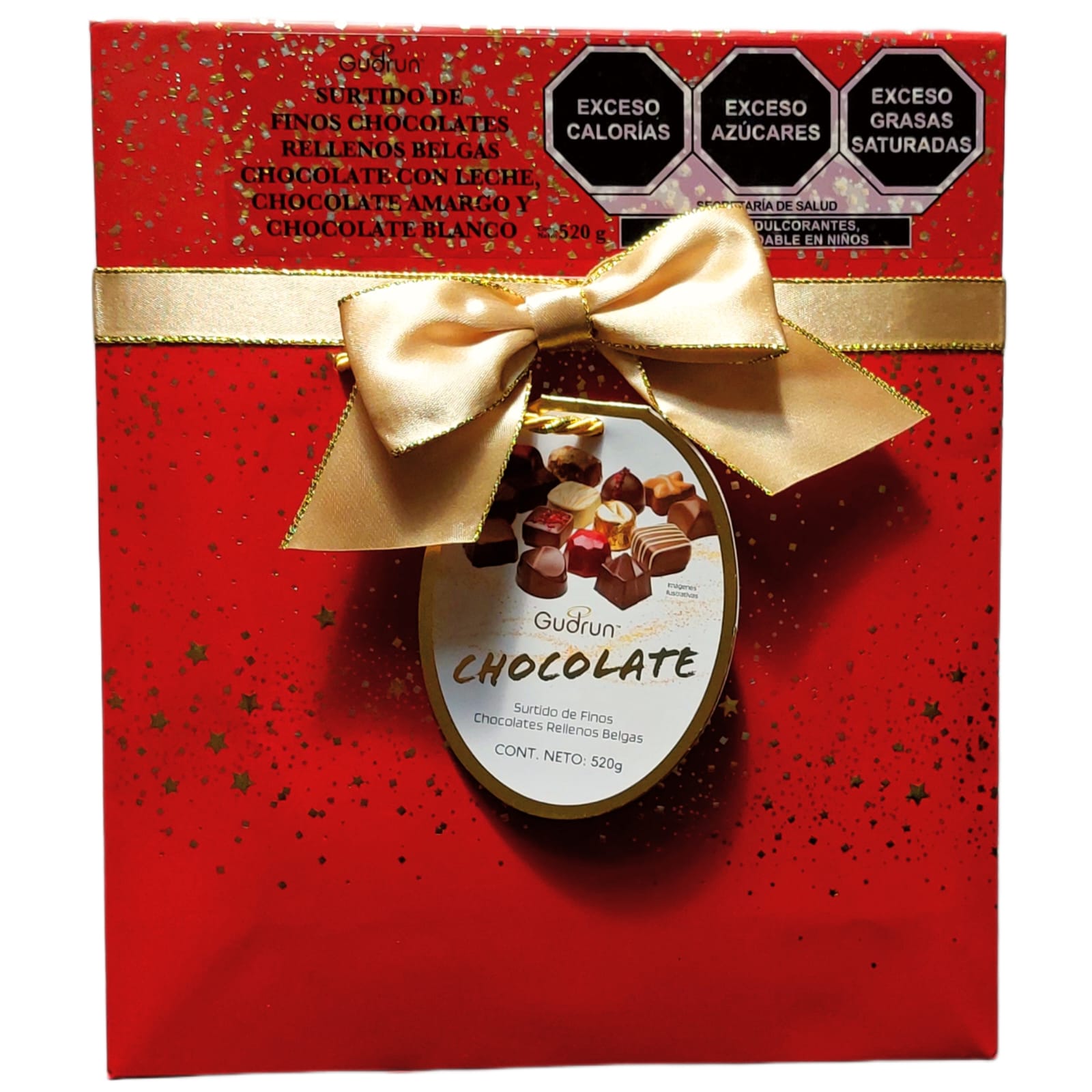TRUFAS CHOCOLATES BELGAS GUDRUN CAJA REGALO RED BOX DELUXE