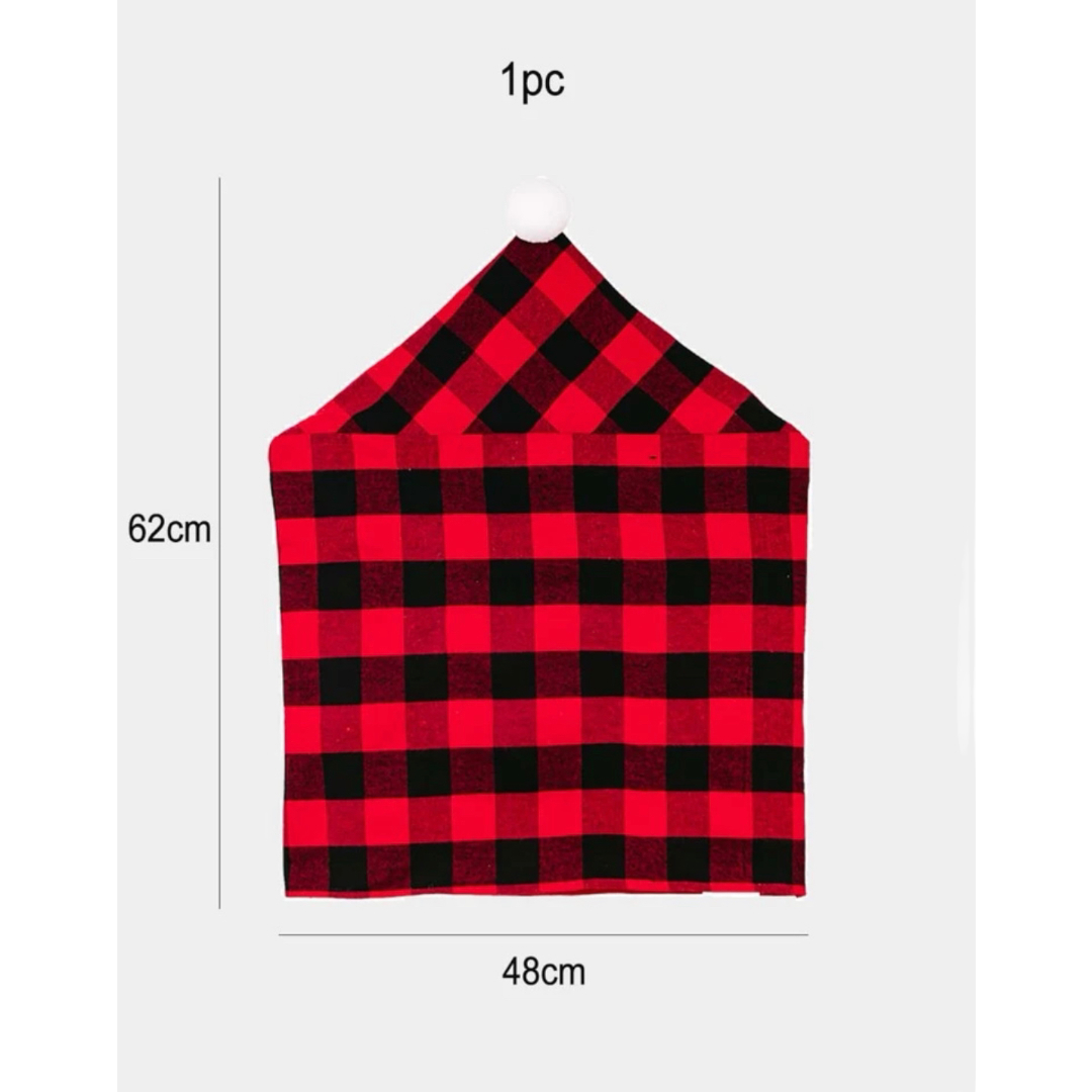 6 Fundas Para Silla Gorro Navideño Santa Claus Cuadrado