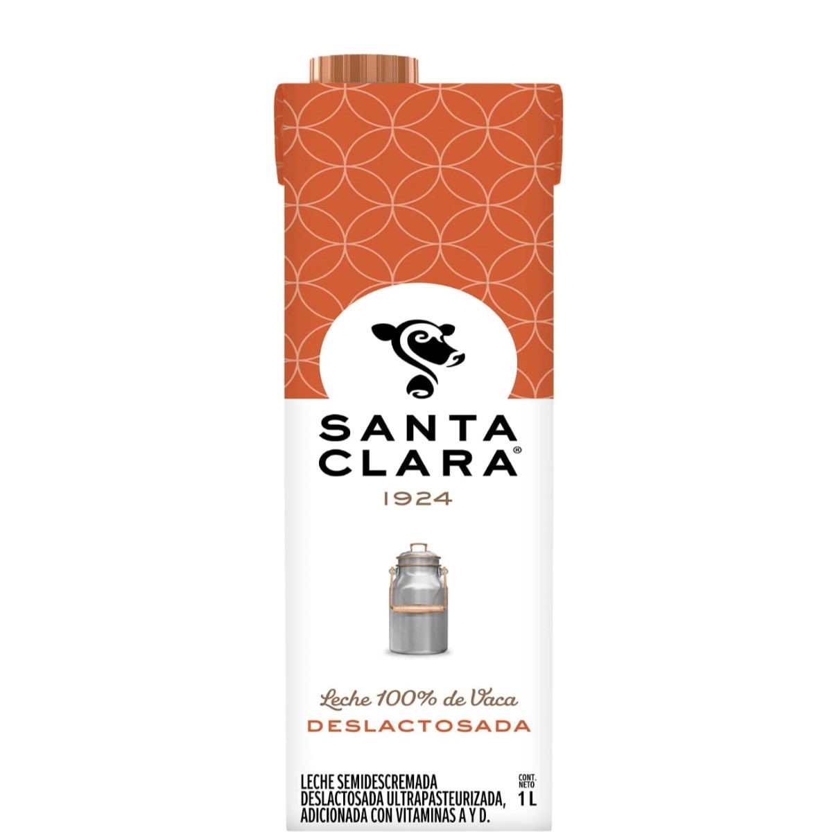 Leche Santa Clara Deslactosada 1 Caja 12 Piezas, 1 Litro C/U