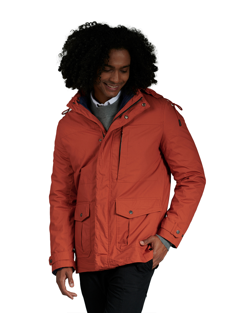 Chamarra 3 en 1: Tipo Parka y Capitonada Desmontable Caballero Generra 128407