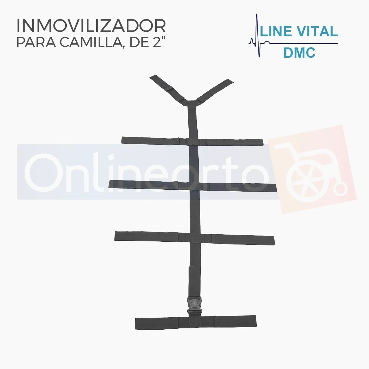 Inmovilizador Araña 10 Puntos Para Camilla Primero Auxilios