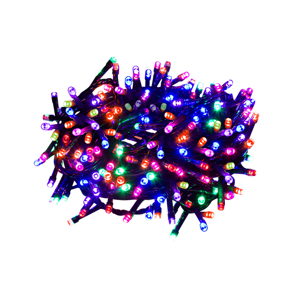 Serie de Luces Navideña 100 Led Luz Multicolor 8 Funciones 7 Metros