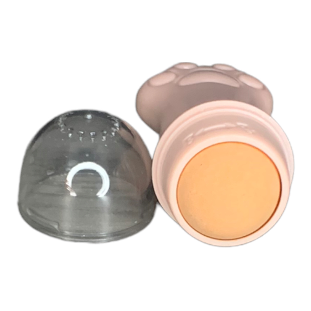 Roll On Rodillo Quita Grasa De Piedra Volcanica en forma de patita de Gato.