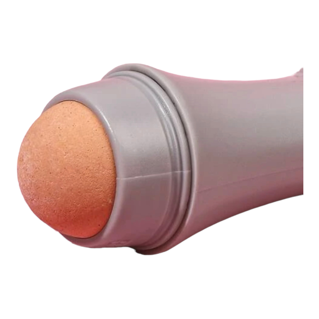 Roll On Rodillo Quita Grasa De Piedra Volcanica en forma de patita de Gato.