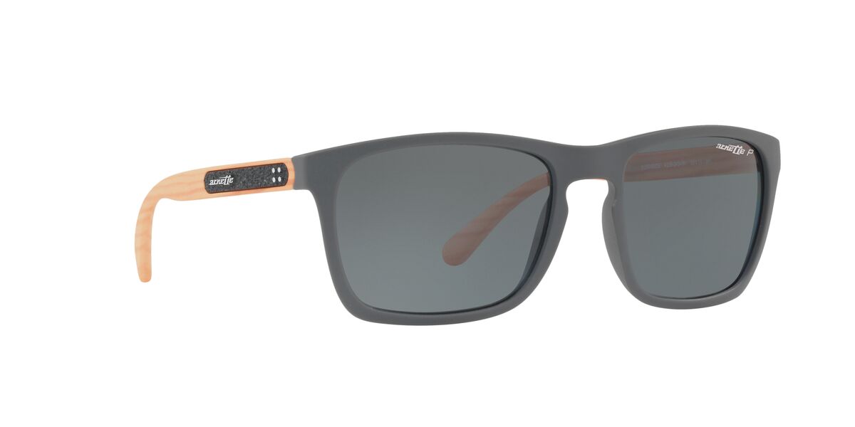 Lente de Sol Arnette Burnside An4236 Polarizado Gris mate y medida 56