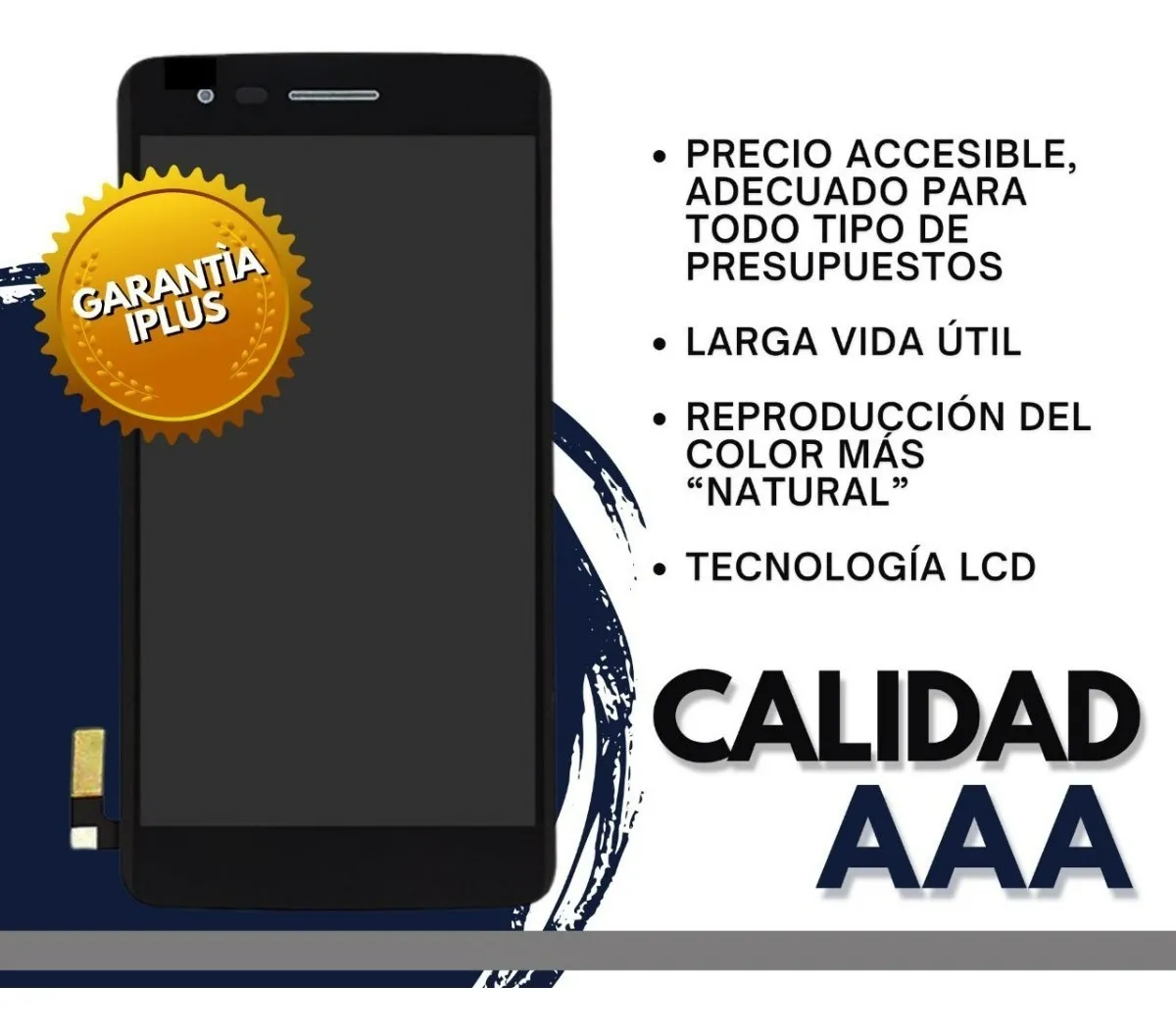 Display Para Huawei Y7 2018 (LDN-LX3) Calidad AAA Negro