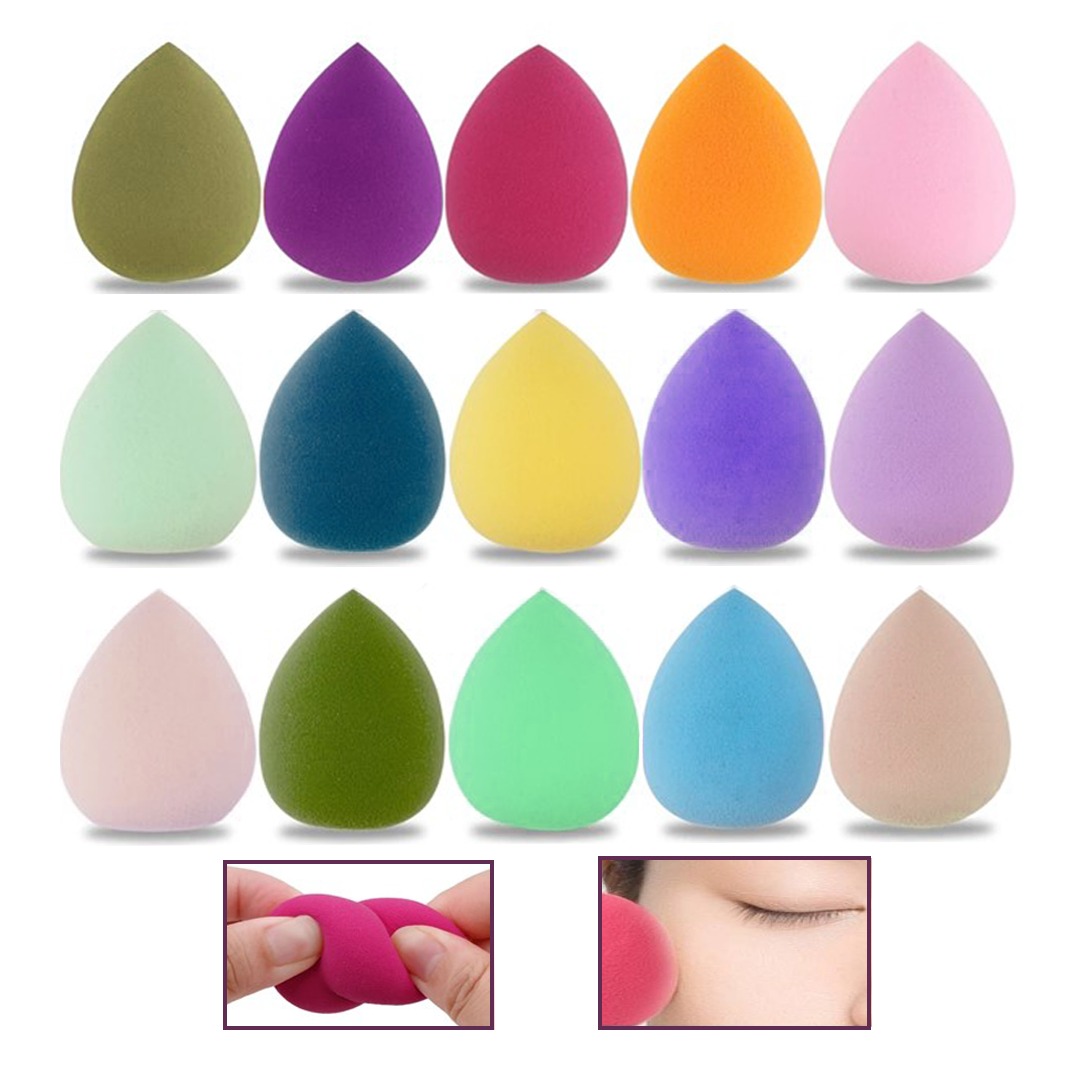 Esponjas Para Aplicación De Maquillaje Base Y Corrector
