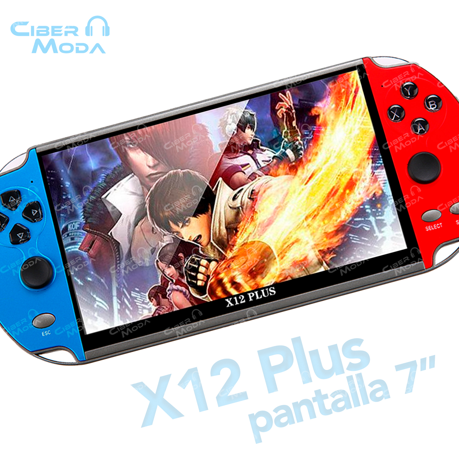 CONSOLA X12 PLUS PANTALLA GRANDE DE 7" PULGADAS RETRO INTEGRADOS