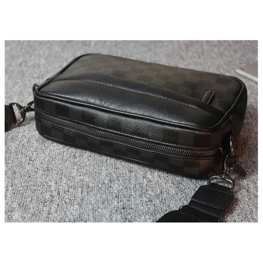 Bandolera De Cuero Para Hombre Bolso Crossbody Lujo Moderno  