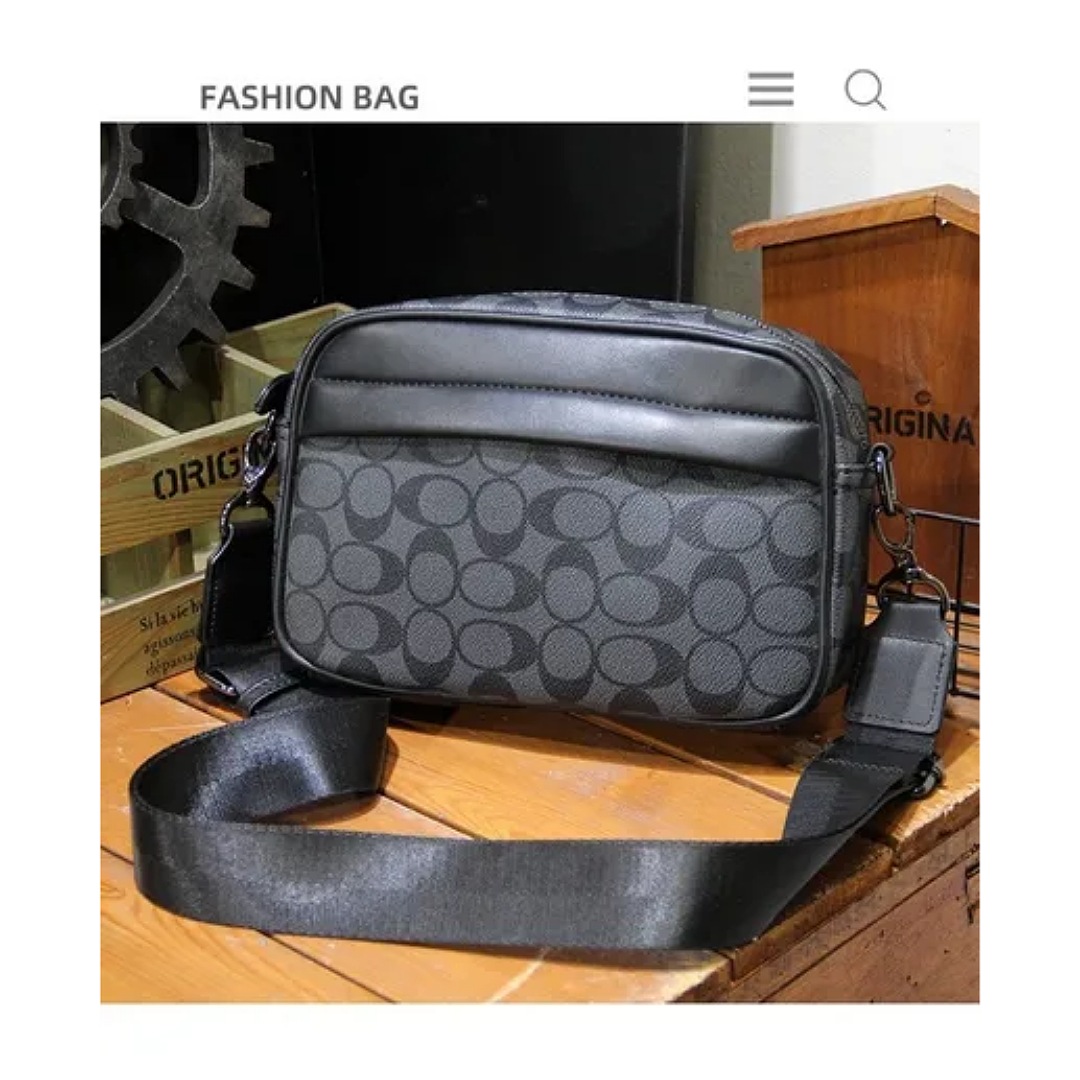 Bandolera De Cuero Para Hombre Bolso Crossbody Lujo Moderno  