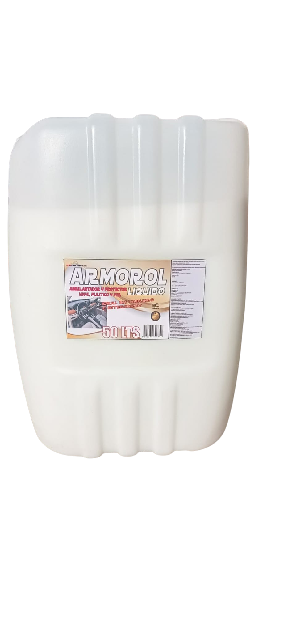 ARMOROL LIQUIDO ABRILLANTADOR Y PROTECTOR PARA TABLEROS E INTERIORES PARA AUTOS 50 LTS