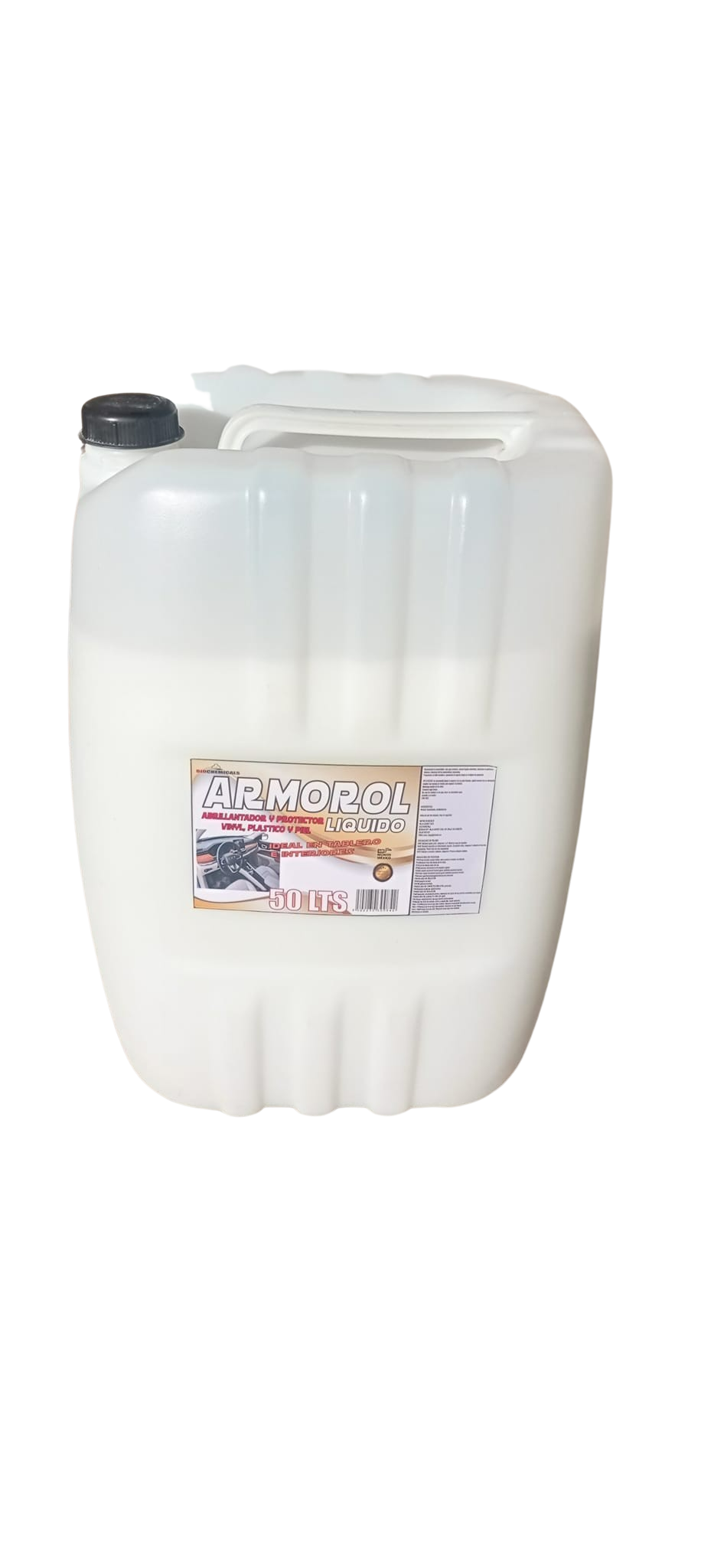 ARMOROL LIQUIDO ABRILLANTADOR Y PROTECTOR PARA TABLEROS E INTERIORES PARA AUTOS 50 LTS
