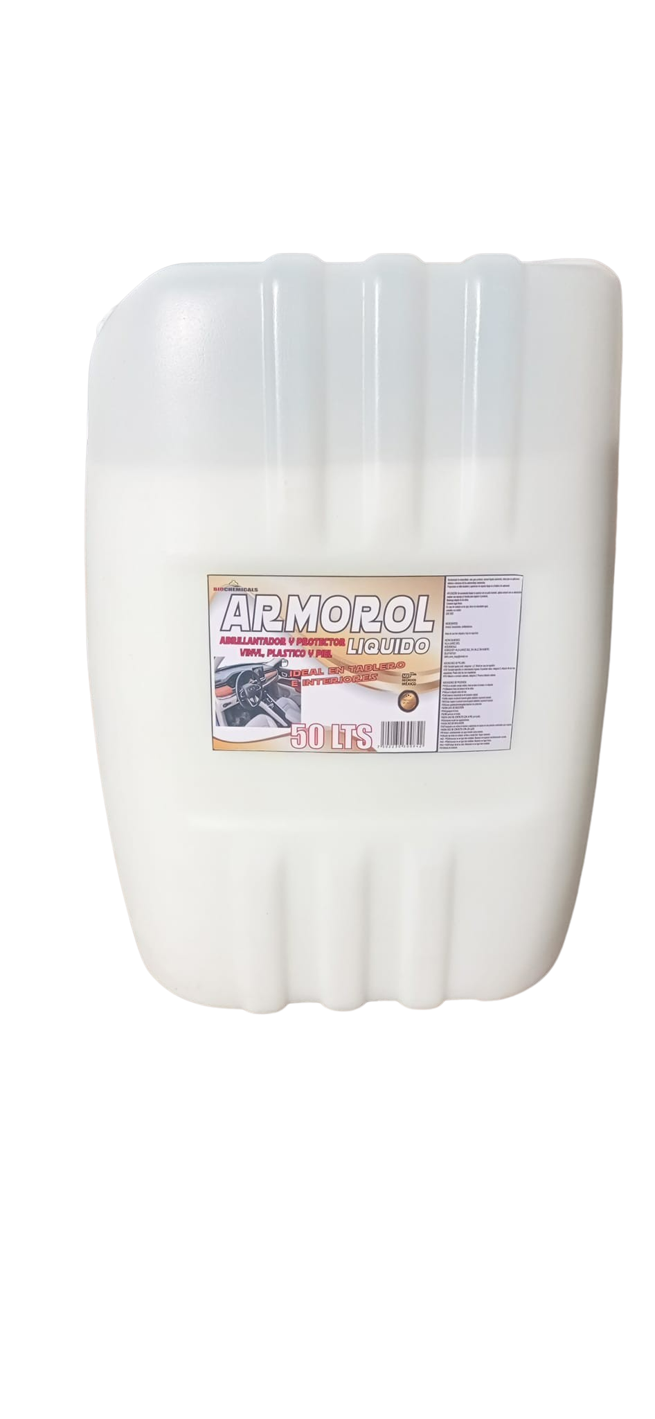 ARMOROL LIQUIDO ABRILLANTADOR Y PROTECTOR PARA TABLEROS E INTERIORES PARA AUTOS 50 LTS