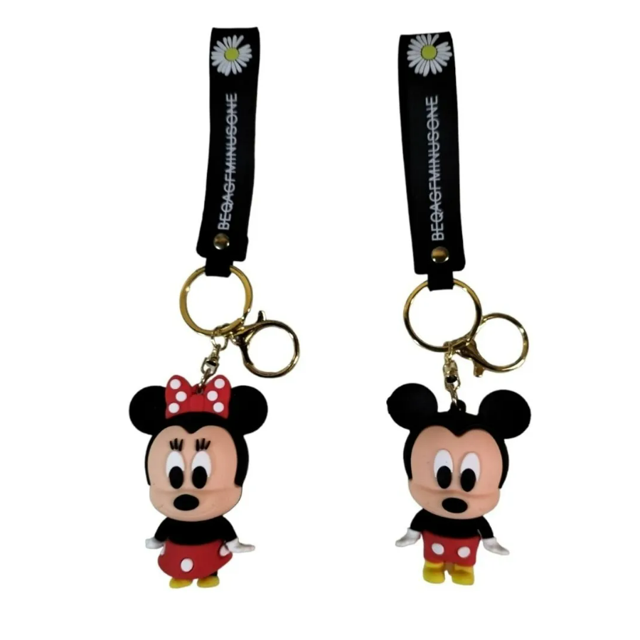 Set de Llaveros Pareja Minnie y Mickey Mouse