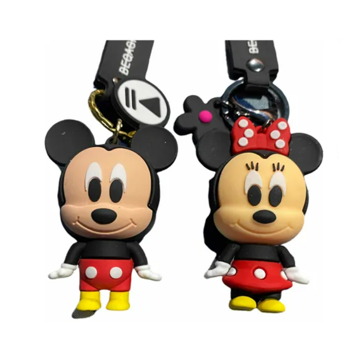 Set de Llaveros Pareja Minnie y Mickey Mouse
