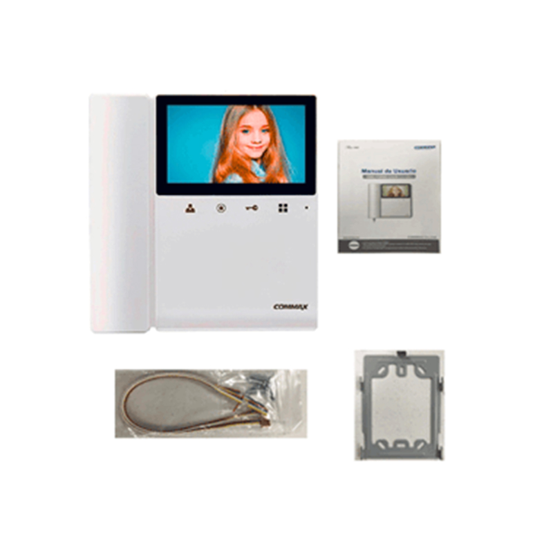 Monitor para videoportero a color de 4.3 pulgadas - COMMAX CDV43K2 con función de apertura de puerta / 4 Hilos