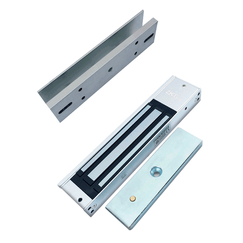 Control de Acceso para una Puerta / ZKTECO LF10KIT/ 1500 Usuarios / Incluye Electro-Imán / Botón de Salida / Montaje Tipo U para Puerta de Metal, Madera y Cristal con marco / 10 Tarjetas RFID 125 Khz