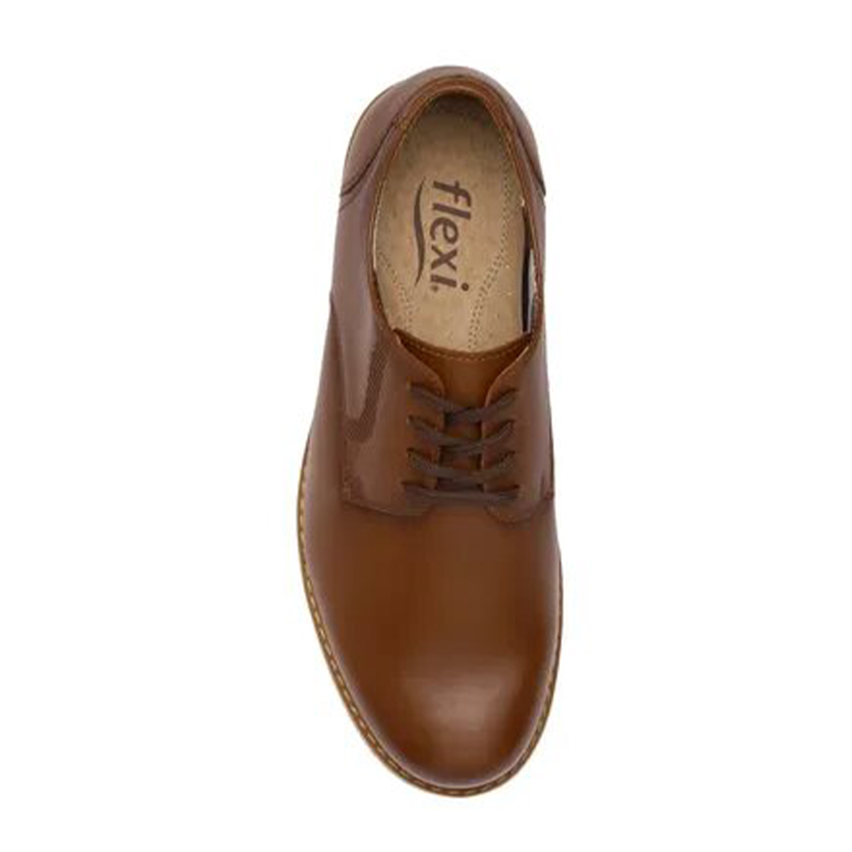 Zapatos De Vestir Derby Clasico Juvenil Flexi  50901 Tan Original