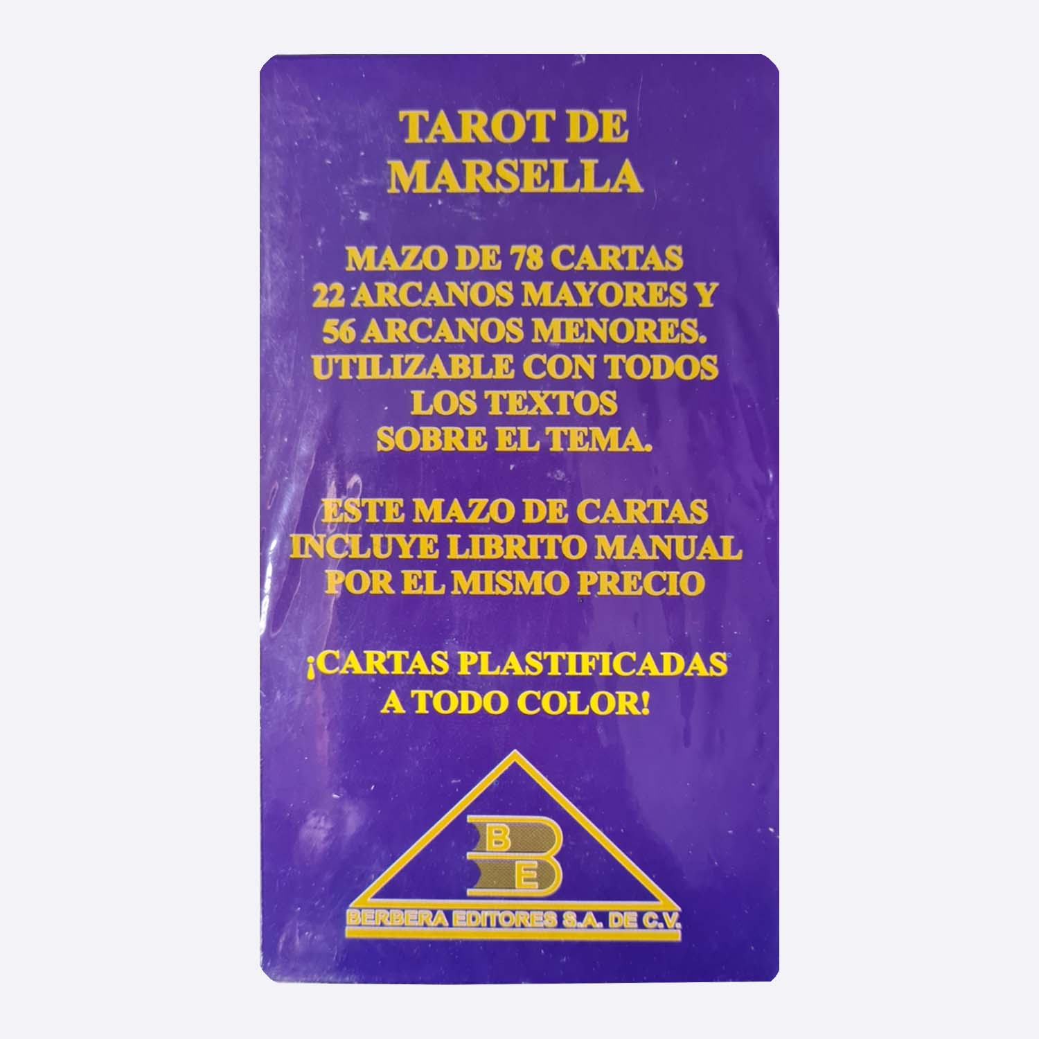 Tarot De Marsella Original Plastificado 78 cartas+instructivo
