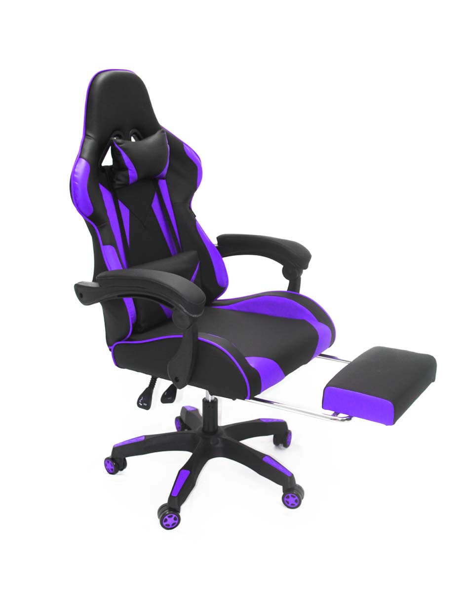  Silla Gamer Ghost Pc Reclinable Streamer Youtuber (Morada)
