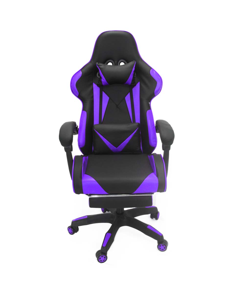  Silla Gamer Ghost Pc Reclinable Streamer Youtuber (Morada)